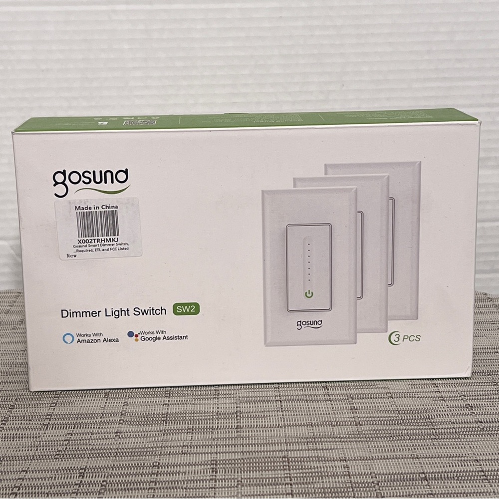 3pcs Gosund Smart Dimmer Switch WiFi Wall Light Switch For Alexa Google Home SW2
